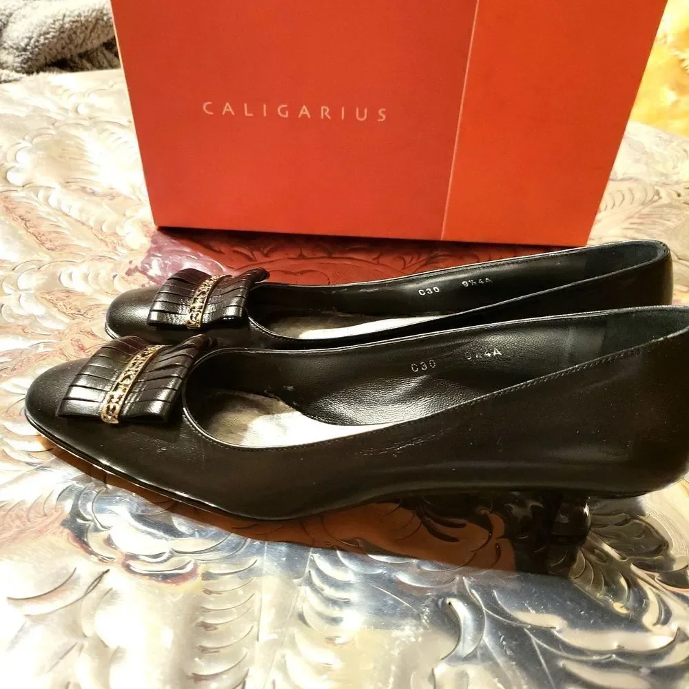 Caligari made in italy-Anita,Tortorella all leather, sz.9.5 4A